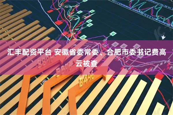 汇丰配资平台 安徽省委常委、合肥市委书记费高云被查